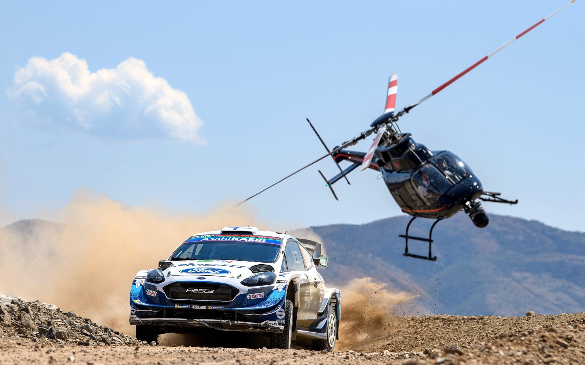 KCB unveils A Helicopter for The WCR Safari Rally Taarifa News